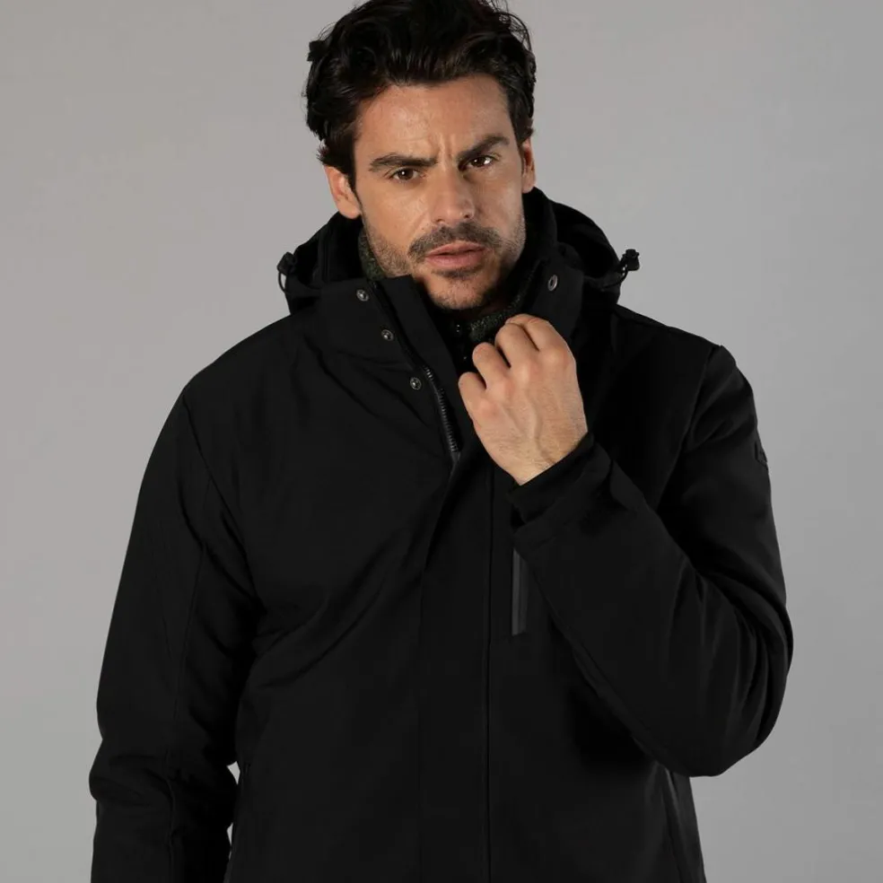 Herren-Softshell-Parka mit Innenwattierung