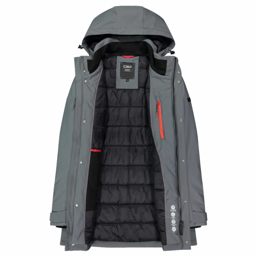 Herren-Softshell-Parka mit Innenwattierung