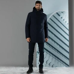 Herren-Softshell-Parka mit Innenwattierung