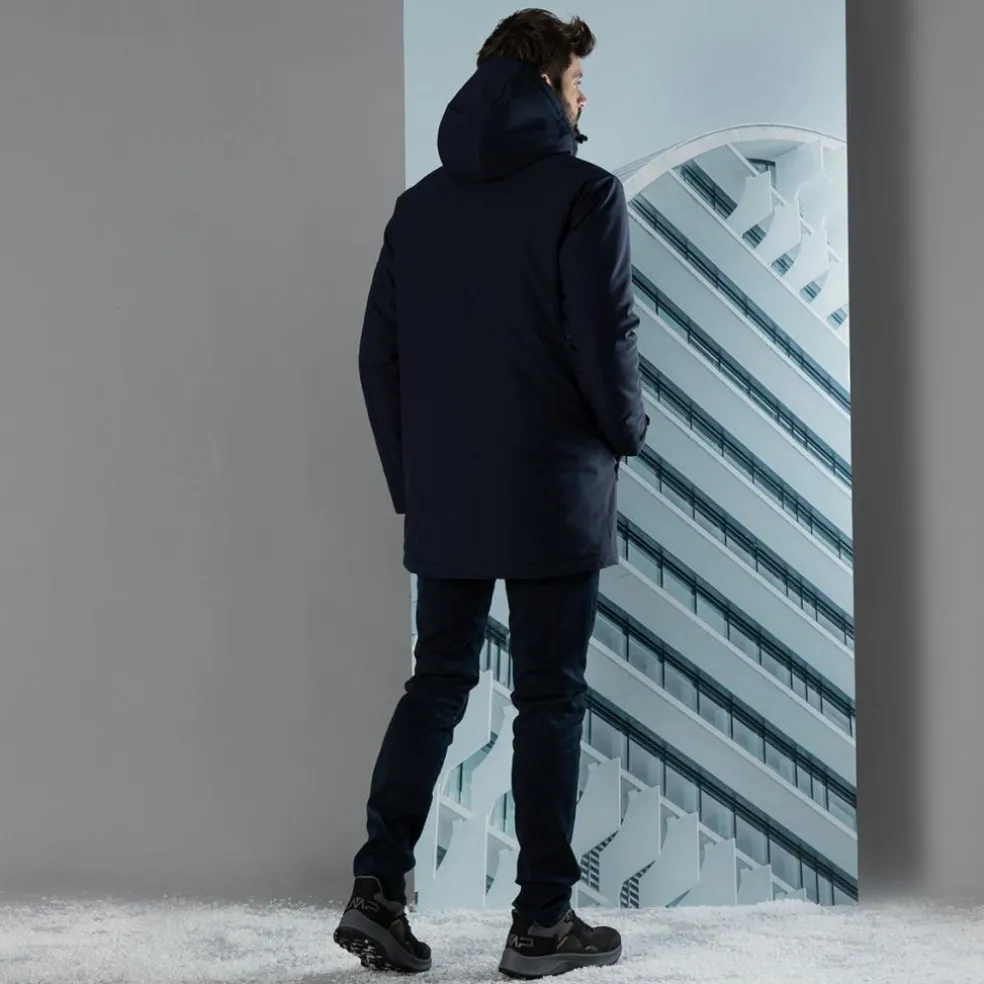 Herren-Softshell-Parka mit Innenwattierung