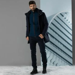 Herren-Softshell-Parka mit Innenwattierung