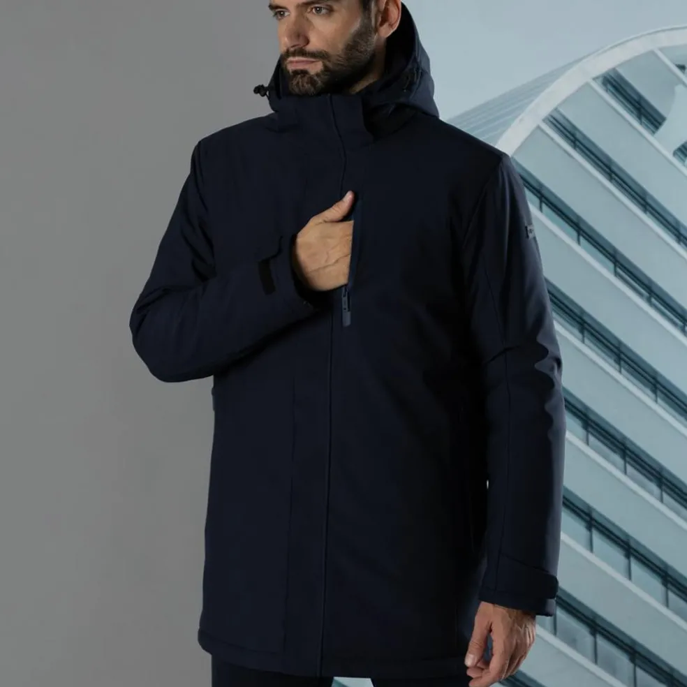 Herren-Softshell-Parka mit Innenwattierung