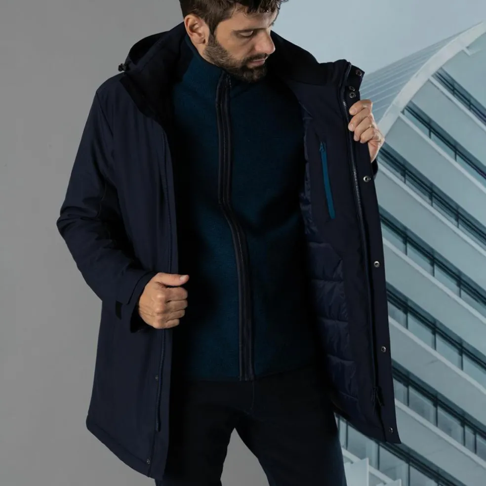 Herren-Softshell-Parka mit Innenwattierung
