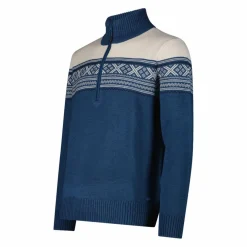 Herren-Sweatshirt mit halbem Reißverschluss in Wooltech