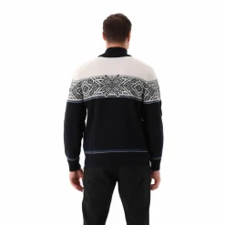 Herren-Sweatshirt mit halbem Reißverschluss in Wooltech