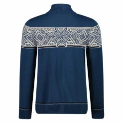 Herren-Sweatshirt mit halbem Reißverschluss in Wooltech