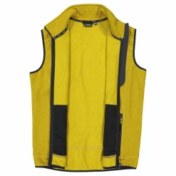 Herrenweste aus schweres Knit-Tech Fleece mit hitzeversiegelter Tasche