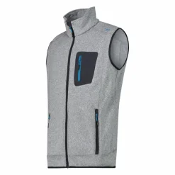 Herrenweste aus schweres Knit-Tech Fleece mit hitzeversiegelter Tasche