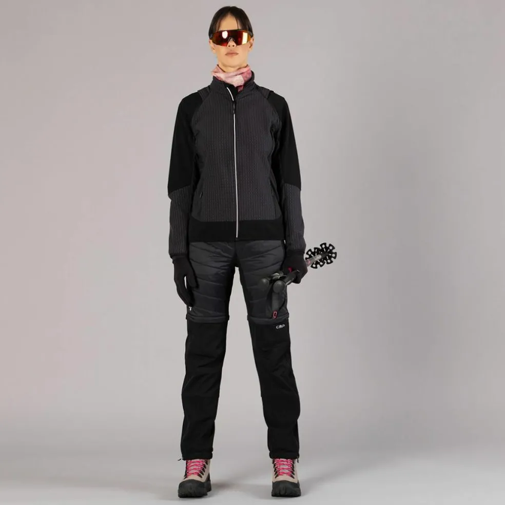 Hybride Damenjacke mit abnehmbaren ärmeln