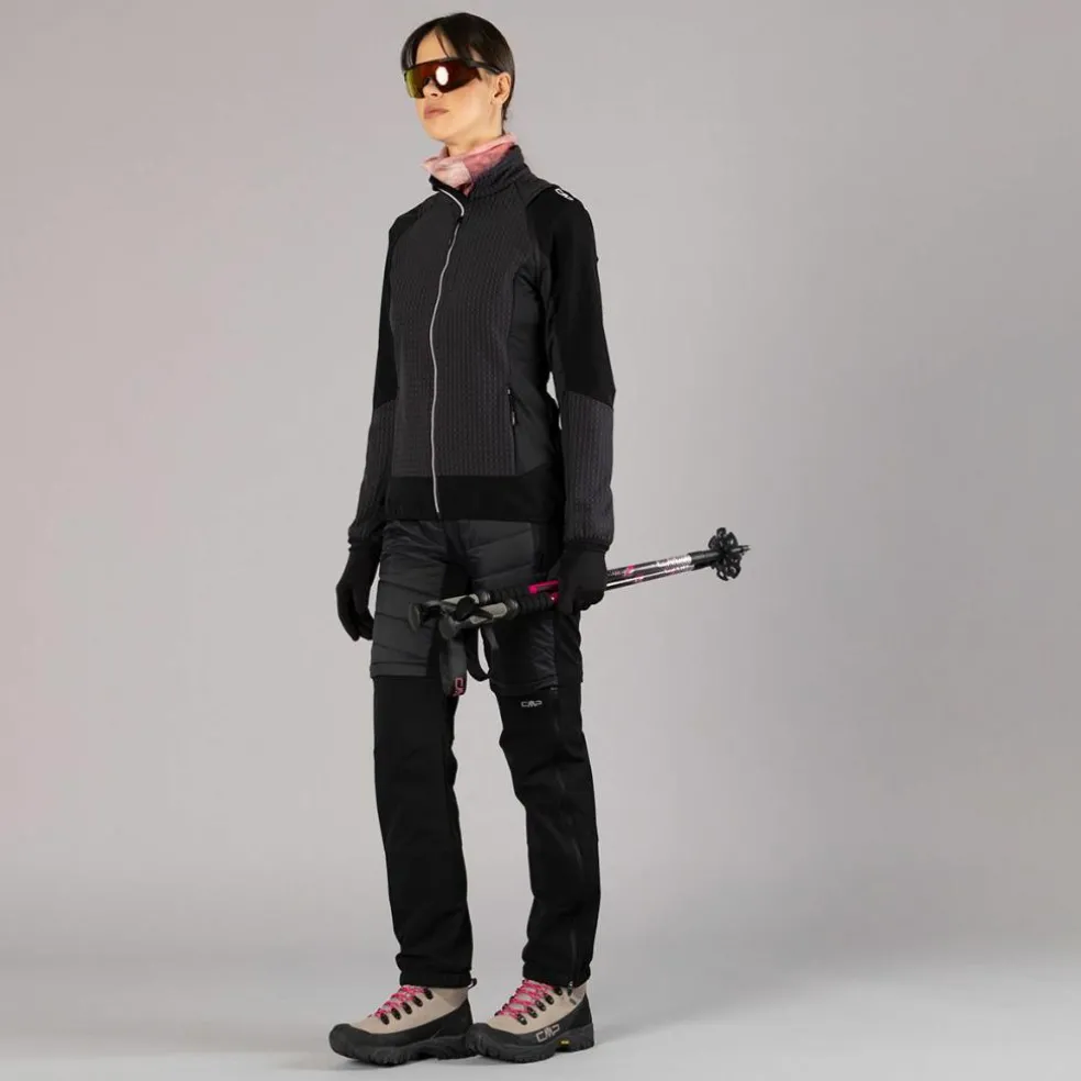 Hybride Damenjacke mit abnehmbaren ärmeln