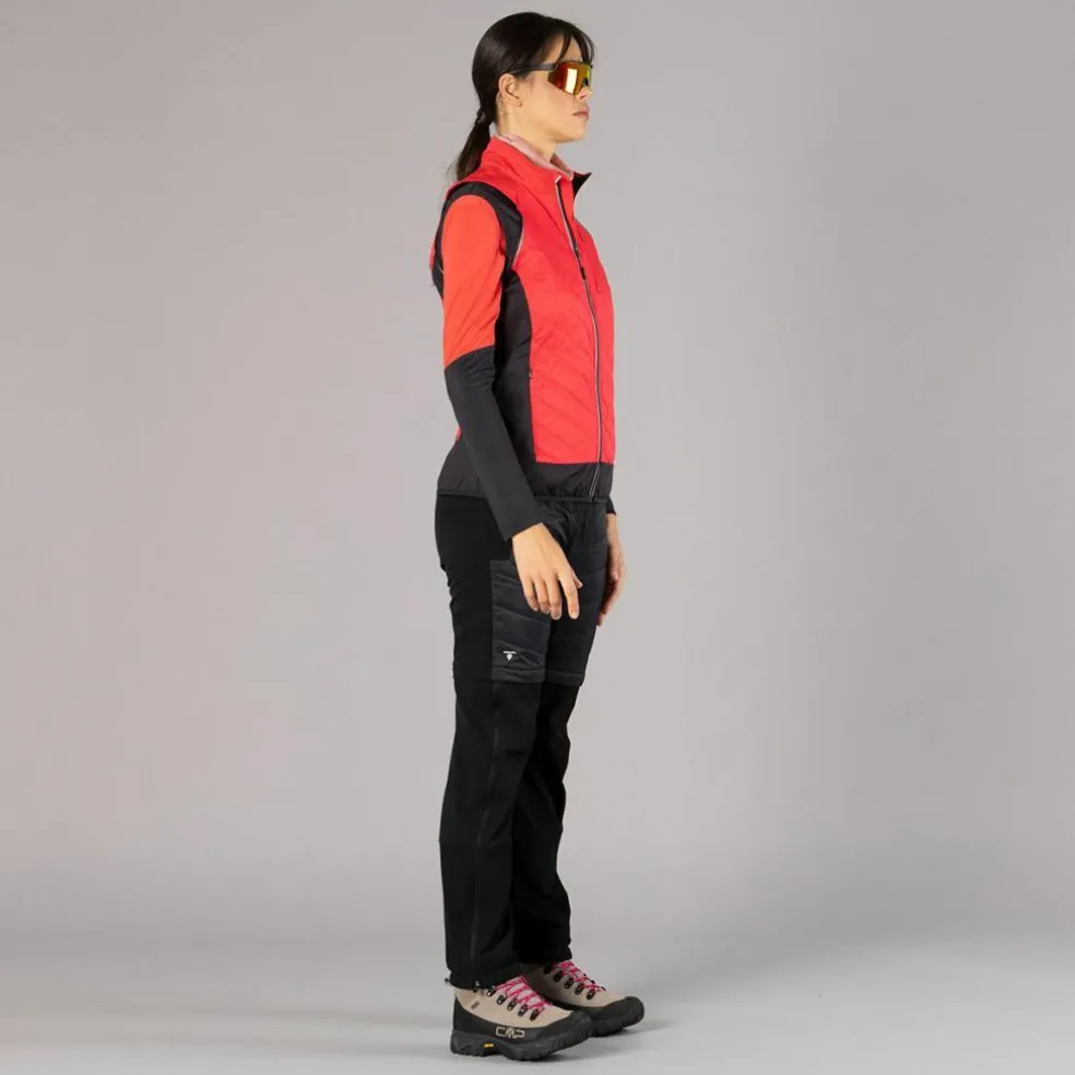 Hybride Damenjacke mit abnehmbaren ärmeln