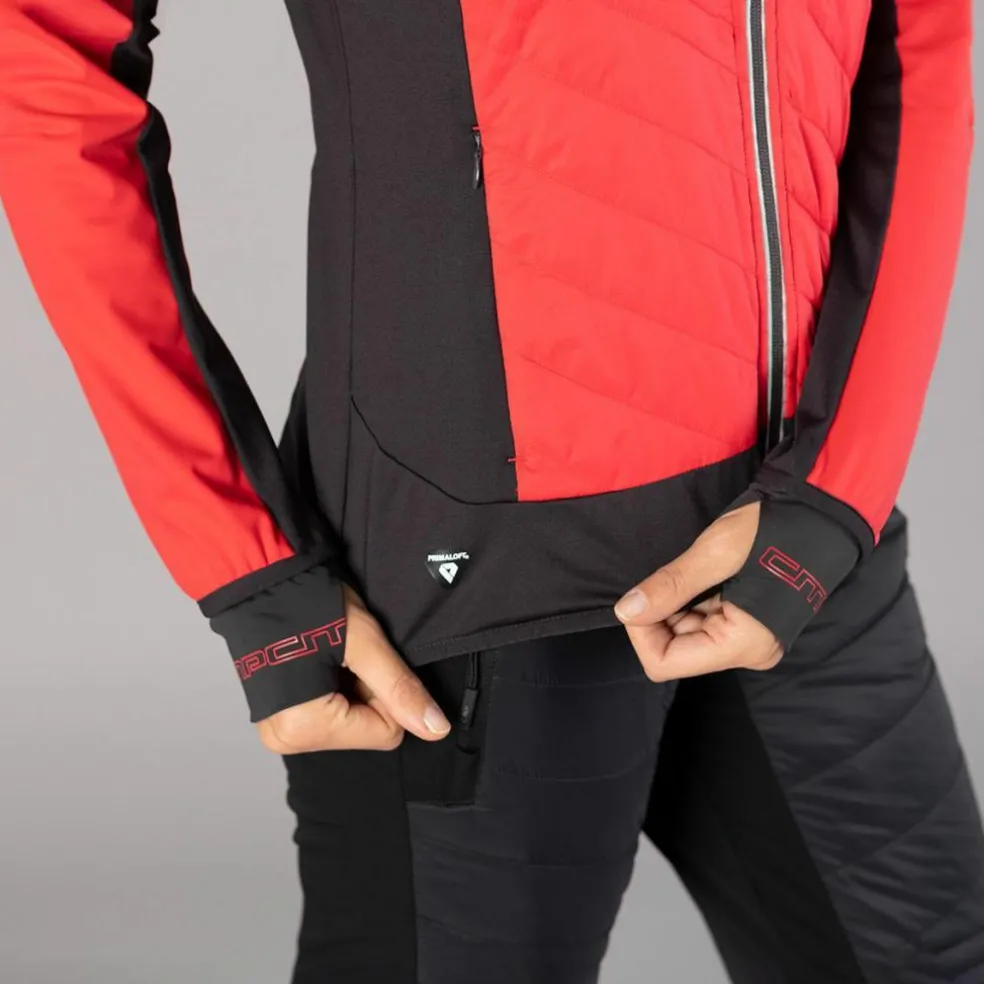 Hybride Damenjacke mit abnehmbaren ärmeln