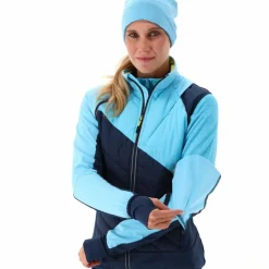 Hybride Damenjacke mit abnehmbaren ärmeln