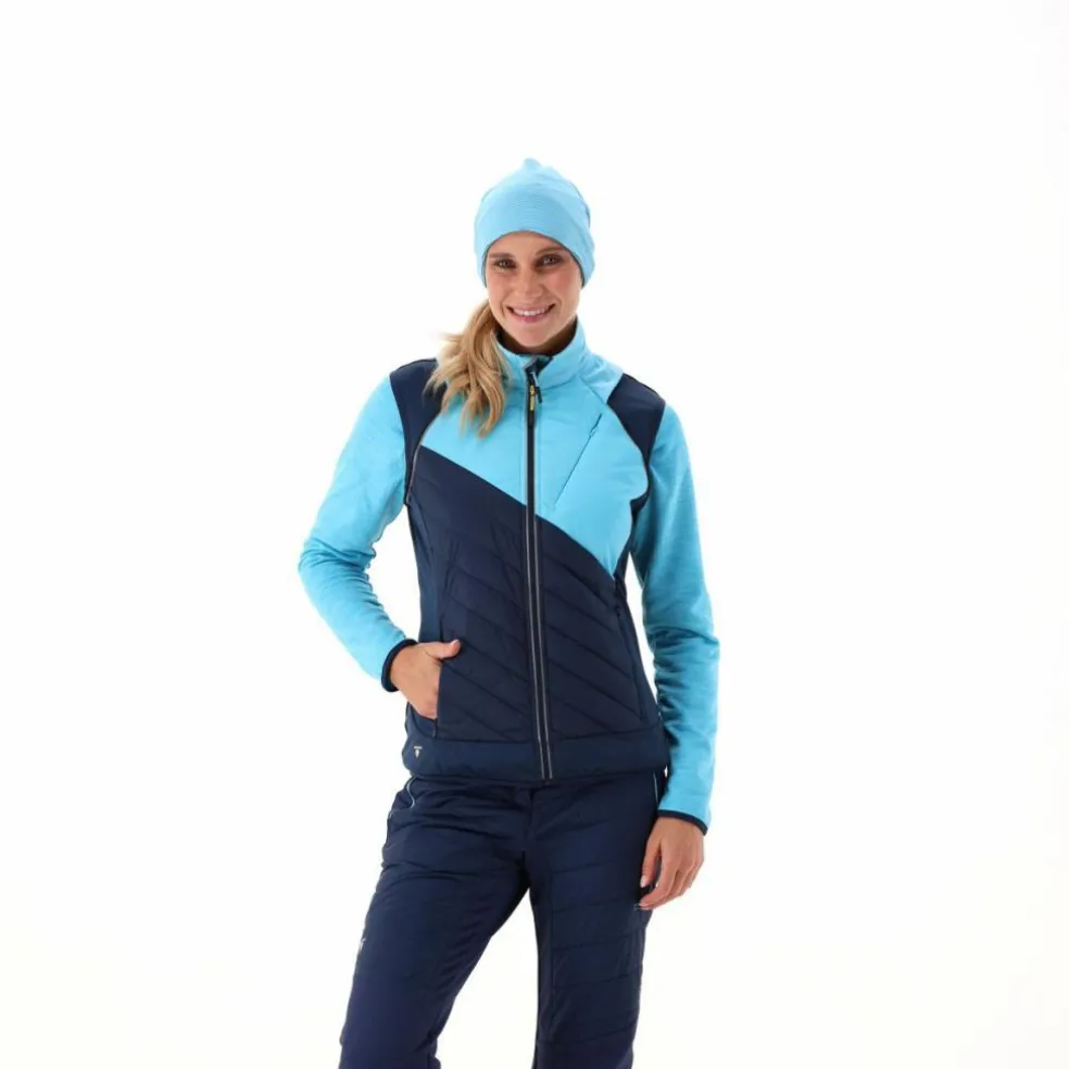 Hybride Damenjacke mit abnehmbaren ärmeln