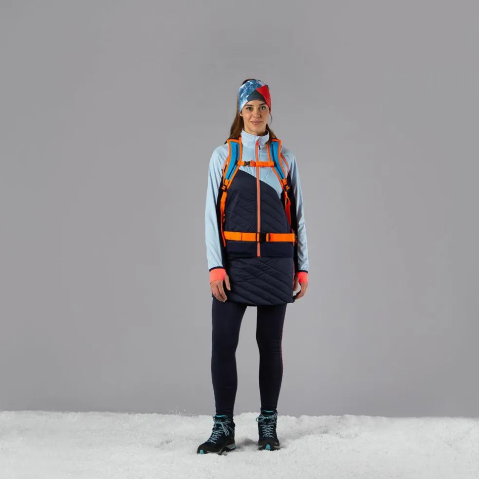 Hybride Damenjacke mit abnehmbaren ärmeln
