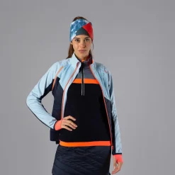 Hybride Damenjacke mit abnehmbaren ärmeln