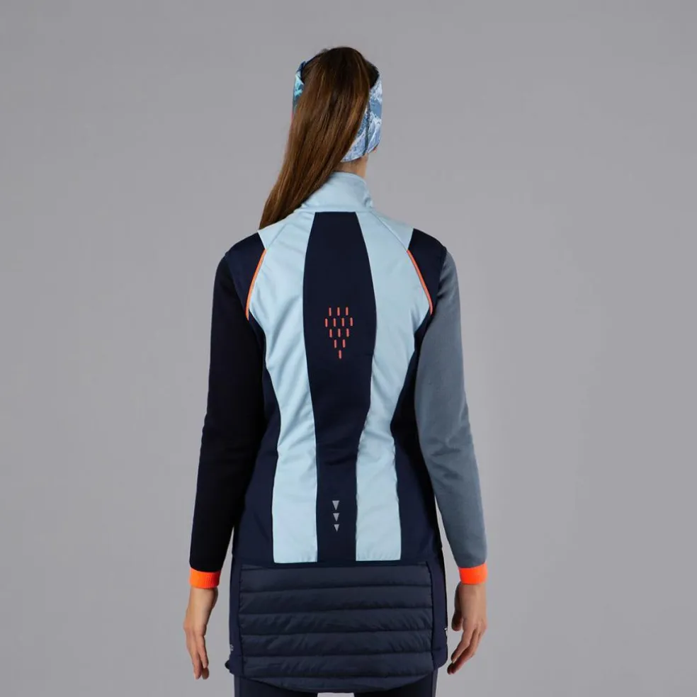 Hybride Damenjacke mit abnehmbaren ärmeln