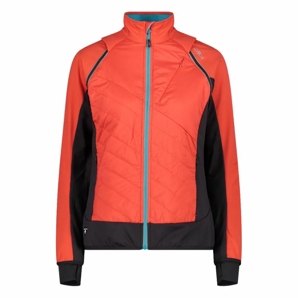 Hybride Damenjacke mit abnehmbaren ärmeln