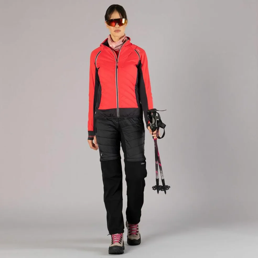 Hybride Damenjacke mit abnehmbaren ärmeln