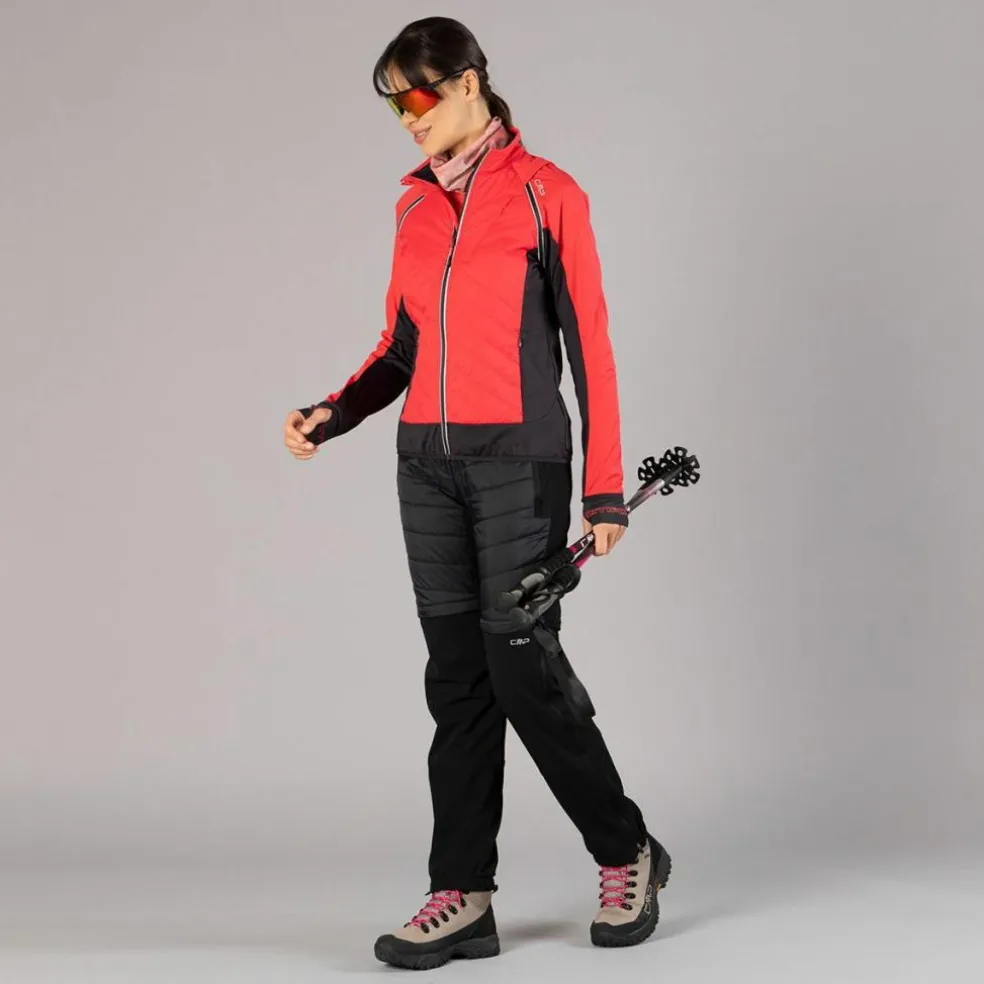 Hybride Damenjacke mit abnehmbaren ärmeln