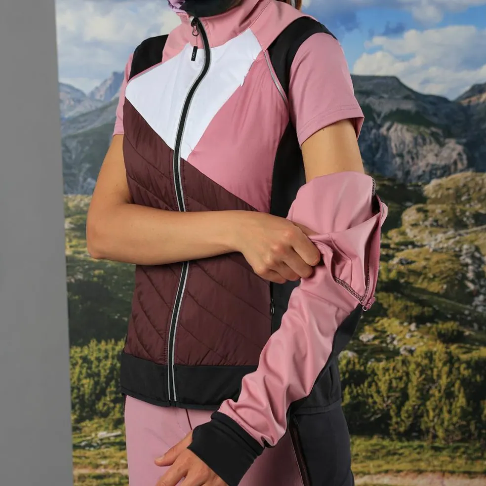 Hybride Damenjacke mit abnehmbaren ärmeln