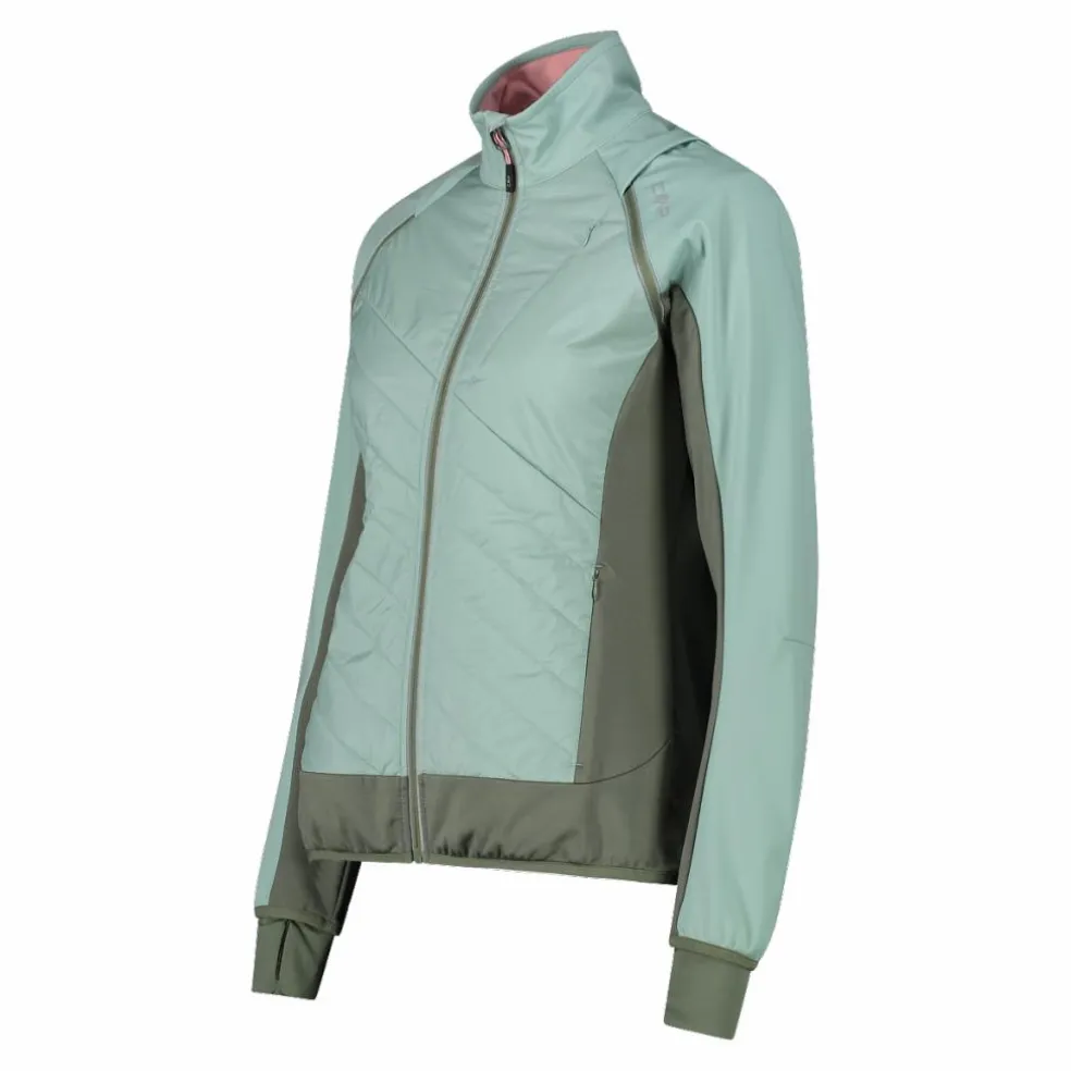 Hybride Damenjacke mit abnehmbaren ärmeln