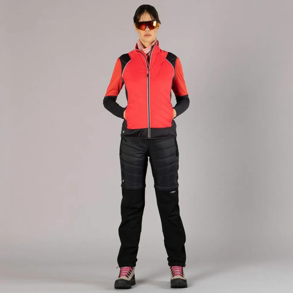 Hybride Damenjacke mit abnehmbaren ärmeln