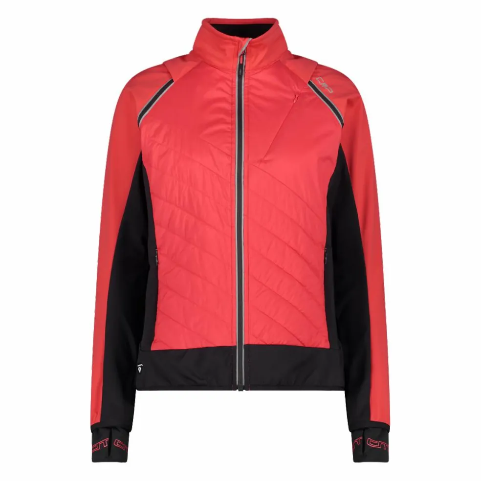 Hybride Damenjacke mit abnehmbaren ärmeln