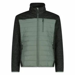 Hybrid-Fleecejacke für Herren aus Knit Tech Melange