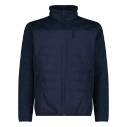 Hybrid-Fleecejacke für Herren aus Knit Tech Melange