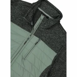 Hybrid-Fleecejacke für Herren aus Knit Tech Melange