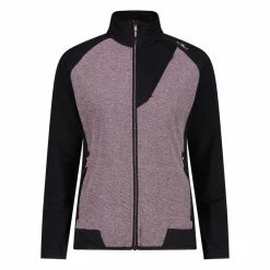 Hybrid-Fleecejacke mit Reißverschluss für Damen aus Knit Tech