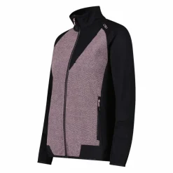Hybrid-Fleecejacke mit Reißverschluss für Damen aus Knit Tech