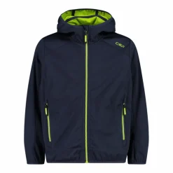 Jungen Jacke aus leichtem Softshell, mit Fix Hood