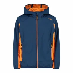 Jungen Jacke aus leichtem Softshell, mit Fix Hood