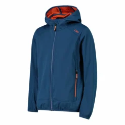 Jungen Jacke aus leichtem Softshell, mit Fix Hood