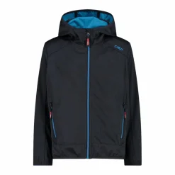 Jungen Jacke aus leichtem Softshell, mit Fix Hood