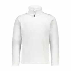 Jungen Stretch Performance Stehkragenshirt mit kurzem Reißverschluss