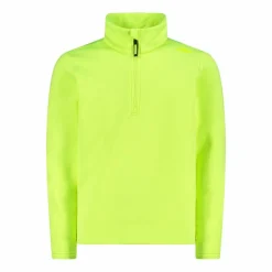 Jungen Stretch Performance Stehkragenshirt mit kurzem Reißverschluss