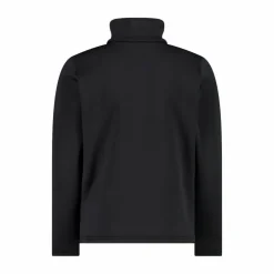 Jungen Stretch Performance Stehkragenshirt mit kurzem Reißverschluss