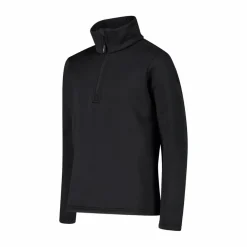 Jungen Stretch Performance Stehkragenshirt mit kurzem Reißverschluss