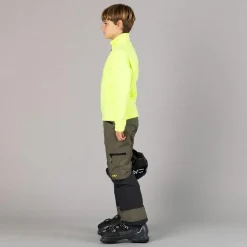 Jungen Stretch Performance Stehkragenshirt mit kurzem Reißverschluss