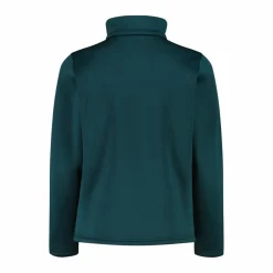 Jungen Stretch Performance Stehkragenshirt mit kurzem Reißverschluss