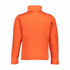 Jungen Stretch Performance Stehkragenshirt mit kurzem Reißverschluss