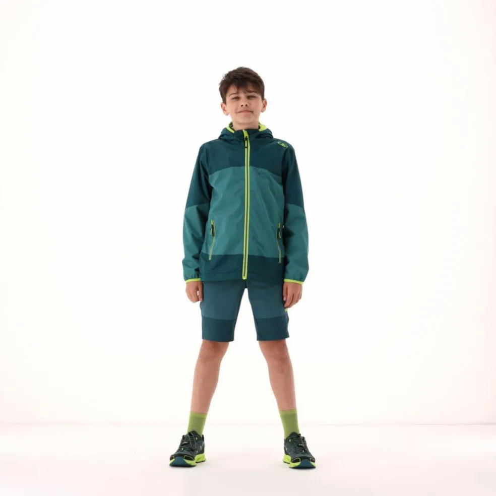 Jungen-Shell aus zweifarbigem Ripstop