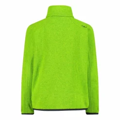 Kapuzenlose Jungen schweres Fleecejacke Knit-Tech in melierter Optik