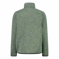 Kapuzenlose Jungen schweres Fleecejacke Knit-Tech in melierter Optik