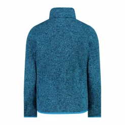 Kapuzenlose Mädchen schweres Fleecejacke Knit-Tech in melierter Optik