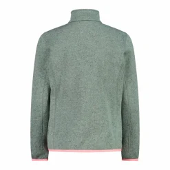 Kapuzenlose Mädchen schweres Fleecejacke Knit-Tech in melierter Optik