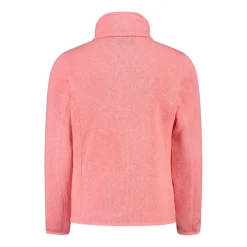 Kapuzenlose Mädchen schweres Fleecejacke Knit-Tech in melierter Optik